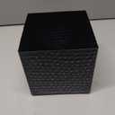 Tissue Box Cover Holder Square - Black Cube Tissues Boxes Covers Bathroom Accessories - Decorative Bronze Facial Paper Holders Modern Home Decor - Vintage Matte Wood Metal Tissue Dispenser for Office