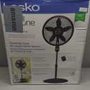 Lasko Oscillating Cyclone Pedestal Fan, Adjustable Height, Timer, Remote Control, 3 Speeds, for Bedroom, Living Room, Home Office, 18", Black, 1843