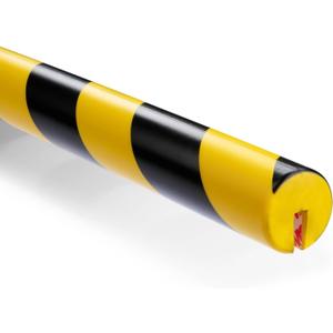 L-Shaped/Circular Edge Protector  19" Durable Polyurethane Foam, High-Visibility Yellow/Black Stripes & Corner Safety Bumper for Impact Protection