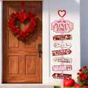 Valentine's Day Wooden Directional Sign Valentine Outdoor Yard Decor Romantic Lawn Pathway Decoration for Home Wedding Anniversary
