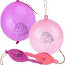 ArtCreativity Unicorn Punch Balls, Set of 12, Durable Balloons with Rubber Bands Attached, Great Unicorn Party Favors and Decorations, Goodie Bag Fillers for Kids in Assorted Fun Colors
