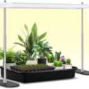 FOXGARDEN Grow Light Stand, Advanced LED Plant Growth Lighting with 4/8/12H Timer, 6 Dimming Options, and Adjustable Height - Optimal for Indoor Plants in Seedlings, Vegetative, and Flowering Phases (23.43'')