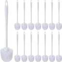 Tioncy 15 Pcs 14.2 Inch Toilet Brush Commercial Heavy Duty Toilet Bowl Cleaning Scrub Long Scrubber for Bathroom Cleaning Supplies