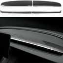 4PCS Dashboard Cover Wrap and Front Air Condition Vent Cover for 2024~2026 Model 3 Highland and 2025~2026 Model Y Juniper, Interior Decoration Accessories(Gloss Carbon Fiber Pattern)