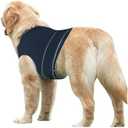 Uadonile Dog Anxiety Shirt,Dog Anxiety Jacket Calming Vest for Thunderstorm,Travel,Separation, Calming Coat Wrap for Dogs, Pet Stress Relief Anxiety Jacket (Dark Blue, XX-Large)