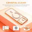 Magnetic Glitter Diamond for iPhone 14 Case[Compatible with MagSafe] Sparkle Rhinestone Camera Lens Protector Plated,Crtstal Clear Slim Military Drop Shockproof Cover for Women,Blue