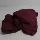 NEXHOME PRO Duvet Cover Set 100% Washed Cotton Oversized Queen 92"x98", Organic Natural Linen Look Textured 3 Pieces Bedding Set Burgundy Dark Red with Zipper Closure, Breathable (No Comforter)