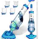 Cordless Handheld Pool Vacuum with Telescopic Pole, Rechargeable Hot Tub SPA Vacuum, 18GPM Powerful Suction, 60Min Runtime, Pools up to 88", Portable Pool Cleaner for Above Ground/Inground Pools