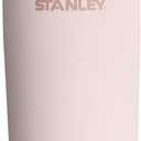STANLEY Cafe To Go Travel Mug 20 oz | Leakproof Two-Part Drink Through Lid | Tumbler Cup for Coffee, Tea and Drinks | Insulated Stainless Steel Coffee Mug | BPA-Free | Rose Quartz