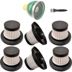 6 Pack Hepa Filters Replacement Compatible with Mini Vacuum Cleaner as Seen on TV. Washable and Durable Filters Works with Compact Cordless Vacuum. (Vacuum isn't Included