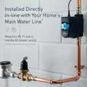 Moen Flo 1-inch Smart Water Shut Off Valve, Smart Home Water Monitor Leak Detector, Wifi Connected, App Enabled Flow Meter and Shutoff, 900-006