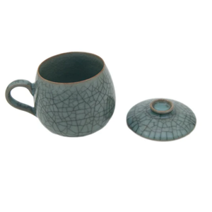 Dark Celadon Teacup (10 oz.)