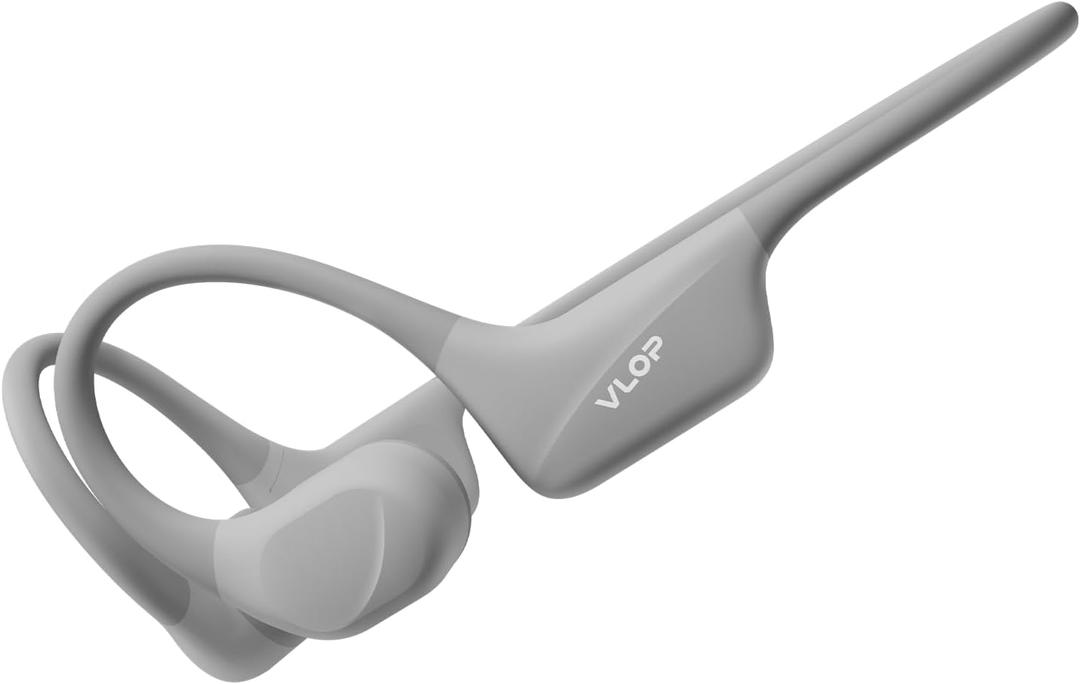 Bone Conduction Swimming Headphones - IP68 Waterproof, Open-Ear MP3 Headphones with 32GB Memory, Bluetooth 6.0 Wireless Sport Headset for Running & Cycling, 8H Playtime(Gray, Standard)