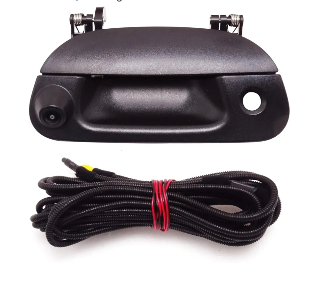 Tailgate Handle Backup Camera Replacement for Ford F150 1997-2004 F250 F350 F450 F550 1997-2007 with Extension Cable Wiring Harness Kit IP68 Waterproof HD Camera | Parking Grid Lines