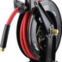 Milton 2780-50D - Steel Dual Arm Auto-Retractable Air Hose Reel, 1/2" x 50 ft. Rubber Hose - 300 Max PSI