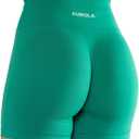 AUROLA Intensify Workout Shorts for Women Seamless Scrunch Short Gym Yoga Running Sport Active Exercise Fitness Shorts (Green, S)