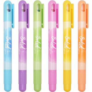 4 x No Bleed Gel Highlighter, Bible Highlighters, Cute Bible Markers Study Journaling School Supplies and Accessories, Pack of 6