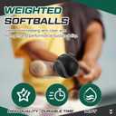 Arrowbash Weighted Softball Training Softballs Set Weighted Balls Bulk for Softball with Drawstring Bag