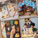 Eaasty 24 Pcs 720 Sheets Western Sticky Notes 8 Shaped Memo Pads for Teacher Student Supplies Cute Office Desk Western Party Favors Supplies Refrigerator Decor