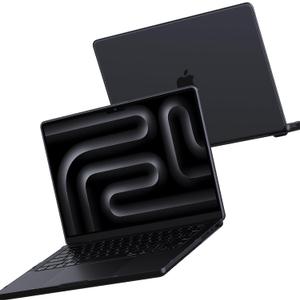 for MacBook Pro 16 inch Case M4 2025 2024-2021 M3 M2 M1 Pro/Max [100% Match Official Color] Protective Hard Case Laptop Cover - Space Black Clear