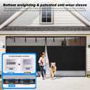 Privacy Garage Door Screen Blackout for 1 Car Garage-9x7FT Heavy Duty Magnetic Garage Screen,Thicker 265g/ Mesh, Hands Free, Magnetic Privacy Garage Screen Door