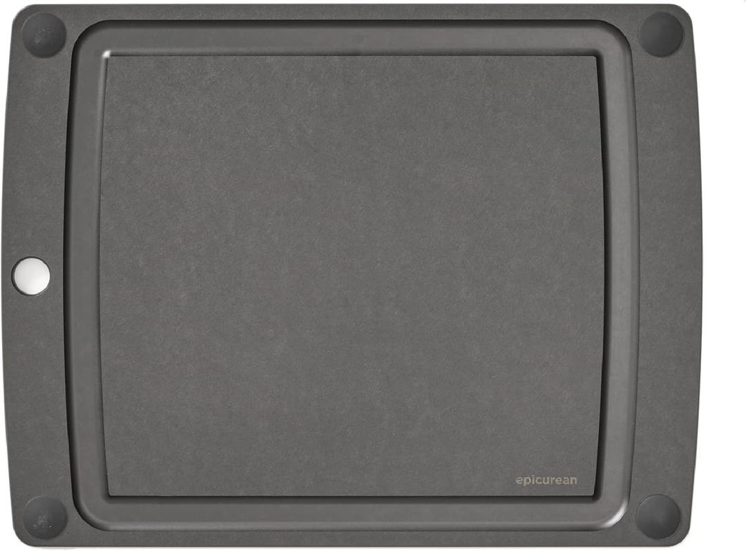 Epicurean  505151102003 Epicurean AllInOne Cutting Board with NonSlip Feet, 14.5" × 11.25", Slate/Black