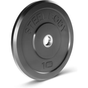 Steelbody Olympic Rubber Bumper Weight Plate - 10 lb. Workout Weights