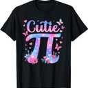 Cutie Pi Day Women Kids Men Toddler Math Teacher Student T-Shirt (Blue), 4T