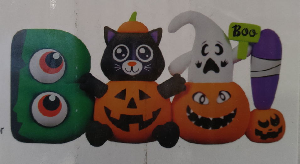 Meland 8FT Halloween Blow Up Yard Decorations with Built-In LED Lights, Halloween Yard Inflatables for Outside Outdoor