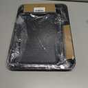 SS&CC Nonstick Baking Sheet Pan Set of 3, 0.8mm Carbon Steel Cookie Sheets for Oven - Half/Quarter/Jelly Roll Pans with Diamond Texture, PFOA-Free & Oven Safe (17.5x12, 15.5x10.2, 13.5x9.5 Inch) (Black)