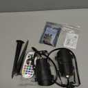 SUNVIE 12W RGB Low Voltage Color Changing Landscape Lights Remote Control Waterproof LED Landscape Lighting for Yard Garden Pathway Holiday Christmas Decorations Outdoor Indoor, 2 Pack with Connector