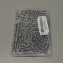 #8 x 1-1/4 Inch Self Drilling Screws, 140pcs 1 lbs Self Tapping Screws for Metal, 410 Stainless Steel Hex Washer Head Sheet Metal Screw