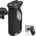 SmallRig Push-Button Rotating NATO Side Handle for Left and Right Hand, 360 Rotatable Side Handle with Anti-Slip Silicone, Camera Grip with Built-in Threaded holes, Wrist Strap Hole, Cold Shoe - 4359