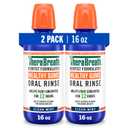 TheraBreath Healthy Gums Mouthwash Clean Mint, Antigingivitis, Dentist Formulated, 16 Fl Oz (2-Pack)