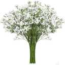 21" Baby Breath Artificial Flowers White, 30 Pcs Real Touch Fake Gypsophila Flower Bulk for Wedding Centerpieces Tables Decoration