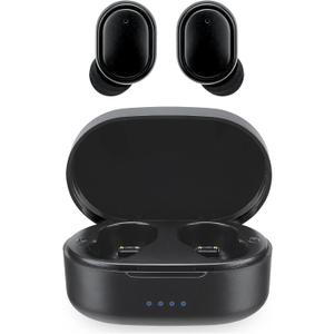 ILive 
Electronics Truly Wire-Free Earbuds, Sweatproof, Includes 3 Set of Ear Tips, Black