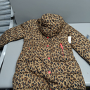 Amazon Essentials Girls and Toddlers' Long Heavyweight Hooded Puffer Jacket (Medium, Camel Cheetah Print)