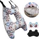 Car Pillow for Kids, Kids & Adults Car Neck Head Support Cushion Set,Travel car seat Safety Pillow,h Shape car Sleeping Pillow Kids,Pillow case can be Disassembled and Washed (A)