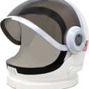 Spooktacular Creations Astronaut Helmet for Kids with Movable Visor Pretend Role Play Accessory Toy Set Halloween Costumes (White)