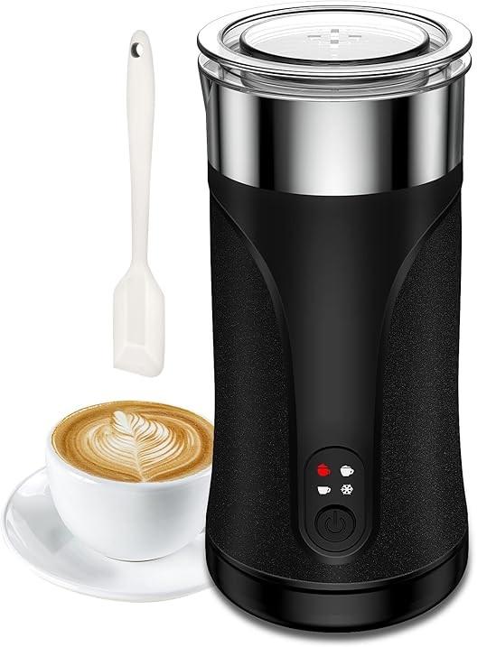 Ovetedot Milk Frother, 4-in-1 Milk Frother and Steamer, Automatic Hot and Cold Foam Maker and Milk Warmer