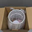 Battery Operated Wall Sconce Light with Remote Control, Dimmable Wall Sconce Set of 2 with White Fabric Shade, Wireless Battery Operated Wall Lamp for Bedroom Living Room, Bulb Included (Black)