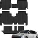 Auxko All Weather Floor Mats for Hyundai IONIQ 9 2026 7 Seater (2nd Bench Seat) TPE Liners All Season Accessories Guard Odorless Anti-Slip Floor Liners for Hyundai IONIQ 9 2026 7 Passengers