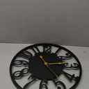 LEIKE Arabic Numeral Wall Clock 10IN Battery Operated Black, Silent Non Ticking, Wall Clocks for Living Room Decor, Small Classic for School, Office, Home, Kitchen, Bedroom