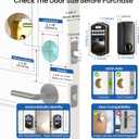 Veise KS02A Fingerprint Keyless Entry Door Lock, Auto Lock, Electronic Keypad Deadbolt for Front Door, Biometric, Anti-Peeping Password, Easy Install, Oil Rubbed Bronze