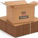 BOX USA Moving Boxes 22"L x 17"W x 12"H (10-Pack) Large - Corrugated Cardboard Box for Shipping, Mailing, Packing, Packaging and Storage