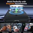 2 x Magnetic for iPhone 11 Phone Case-Compatible with MagSafe-Slim Translucent Matte-Military Grade Drop Protection Phone Case for iPhone 11 6.1",Translucent Black