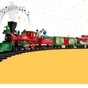 Lionel Disney Battery-Operated Mickey Mouse Express Toy Train Set with Bluetooth, Locomotive, Train Cars, & Track with Authentic Train Sounds, Lights, & Water Vapor Smoke Effects for Kids 4+