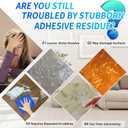 Surface Safe Adhesive Remover Spray 7oz - Rapidly Dissolves Glue Sticker Labels Decals Tape Residue from Car, Windows, Glass, Floor & More with Plastic Scraper & Microfiber Cloth for Easy Removal