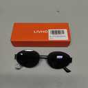 livho 2025 Trendy Oval Sunglasses - Stylish Polarized Shades for Everyday - Retro Metal Frames