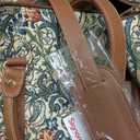 Signare Tapestry Large Travel Duffle Bag Ladies Overnight Weekender Carryon Gym Sports Duffel bags for Women (Golden Lily)